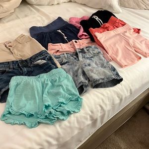 Lot of shorts sizes 5-8 that fit my 6 year old